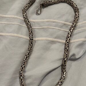 John Hardy Intricate Silver Necklace